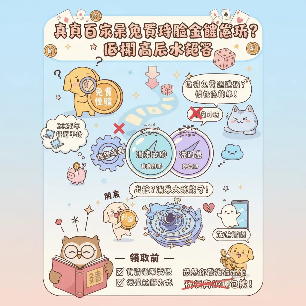 真人百家樂免費體驗金怎麼玩？低門檻高返水攻略