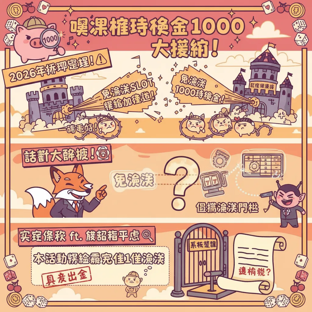 免流水SLOT獎金加倍送？娛樂城體驗金1000實測攻略