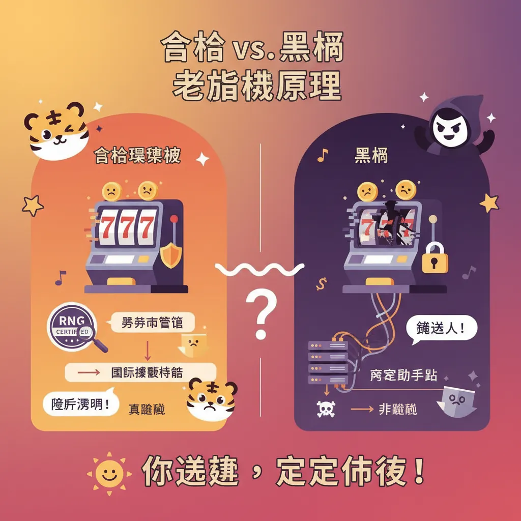 臺灣玩家注意！合法娛樂城的老虎機原理跟黑網差在哪？