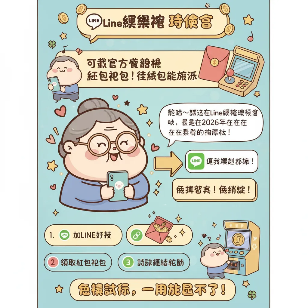 下載官方帳號拿紅包禮包！Line娛樂城體驗金街機也能遊玩